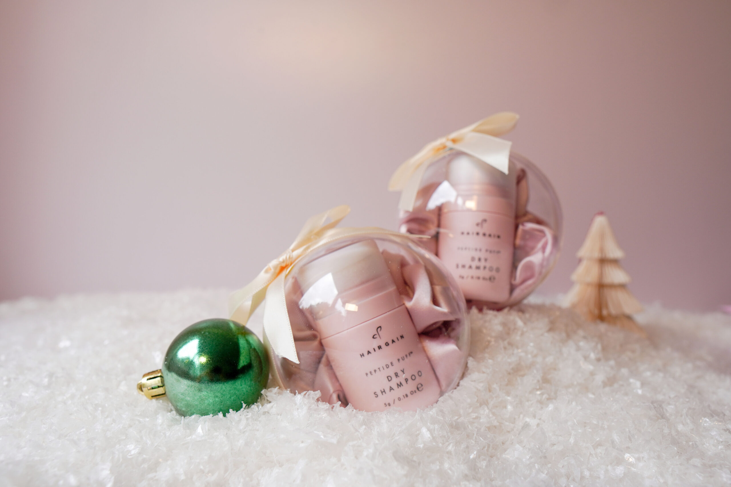 hair gain Christmas bauble hair care set